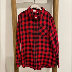 NWOT Kids Buffalo Plaid Collared Shirt